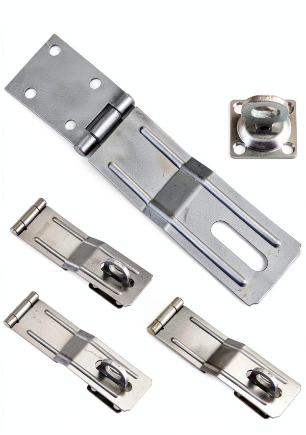 6" Swivel Staple Safety Hasps Home Master 6 Inch Hasps 4 Pack-0