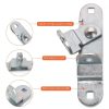 Fuoequl Trailer Door Hasp for Cargo Trailer, Rolled Steel Zinc Plated-2