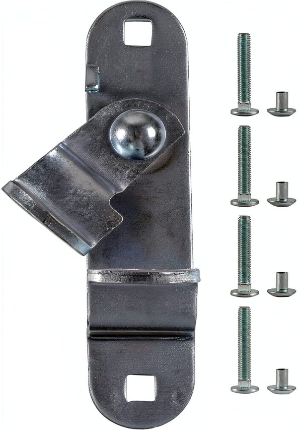 Cargo Trailer Door Hasp GDW Zinc Plated 2 Pack with Screws Nuts-8