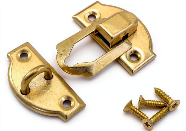Antique Decorative Hasp Jewelry Box Latch by SDTC Tech 8 Pack Gold-2