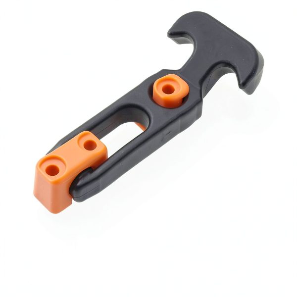BokWin Rubber Draw Latch Hasps Orange 4.3 Inch Flexible T-Handle-3
